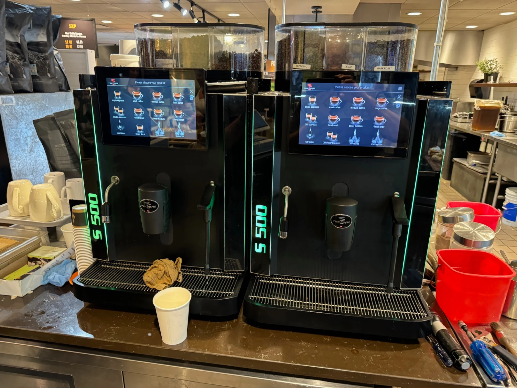 On-site Rex-Royal commercial coffee machine service by Grajqevci in Toronto and the GTA.