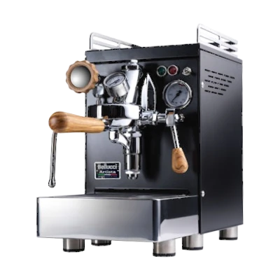 Bellucci Artista PRO commercial espresso machine close-up, serviced and repaired by Grajqevci in Toronto and the GTA.