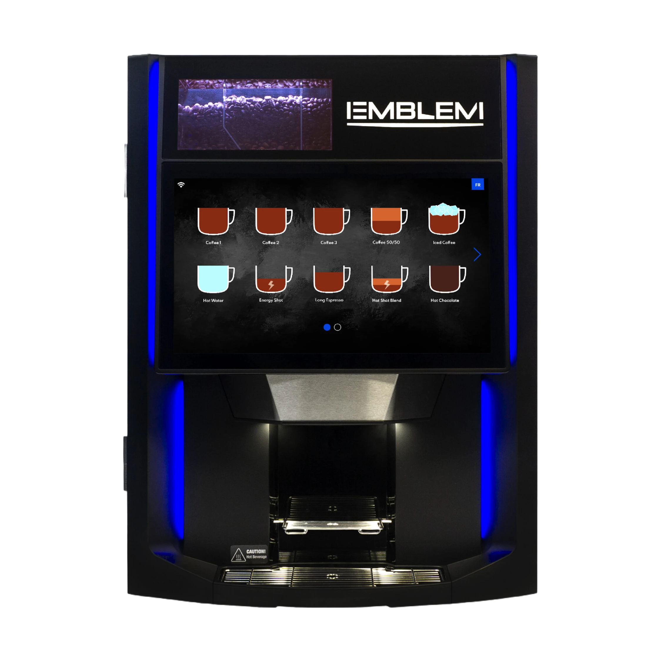 Cafection Emblem commercial compact premium bean-to-cup machine, serviced and repaired by Grajqevci in Toronto and the GTA.