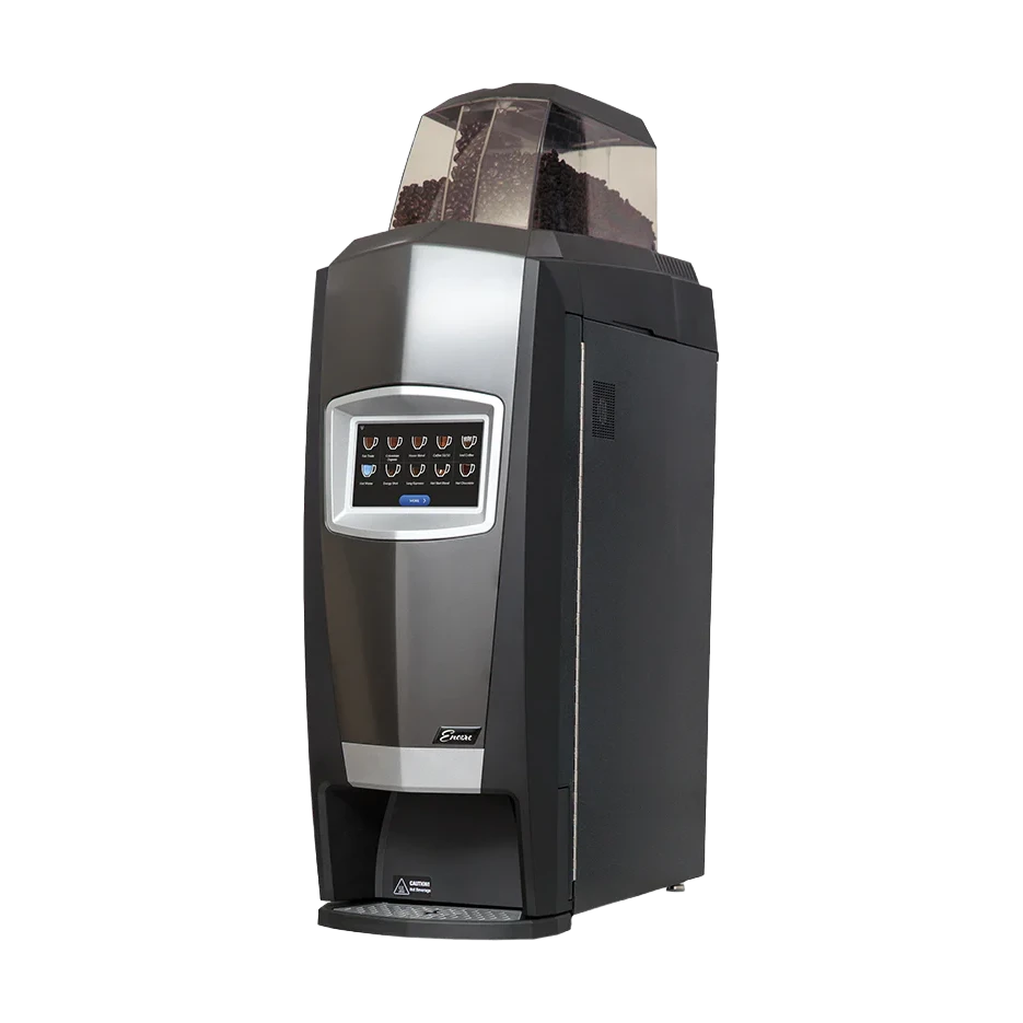 Cafection Encore Lite commercial office bean-to-cup machine close-up, serviced by Grajqevci in Toronto and the GTA.