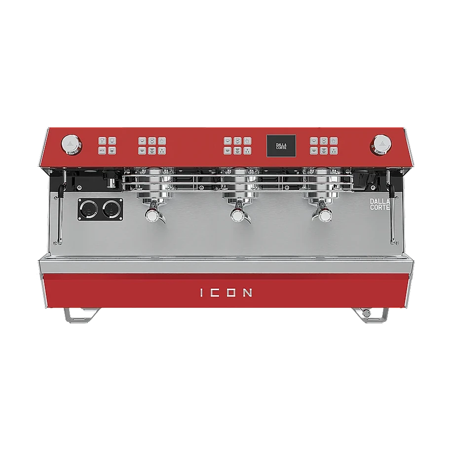 Dalla Corte Icon commercial coffee machine close-up, repaired and serviced by Grajqevci in Toronto and the GTA.