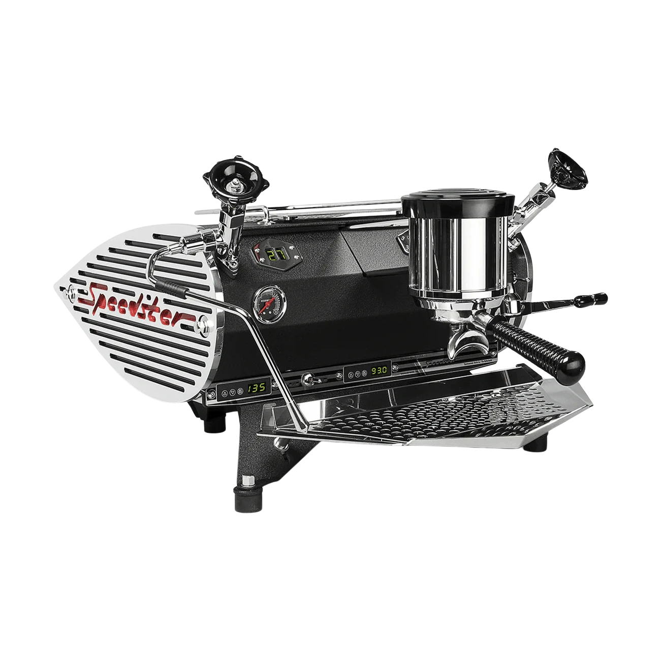 Kees van der Westen Speedster commercial premium specialty espresso machine close-up, serviced and repaired by Grajqevci.