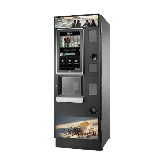 Necta Barista 500 commercial bean-to-cup coffee machine close-up, serviced by Grajqevci in Toronto and the GTA.