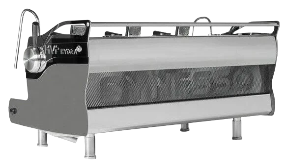 Synesso MVP Hydra commercial premium specialty espresso machine close-up, repaired and serviced by Grajqevci.