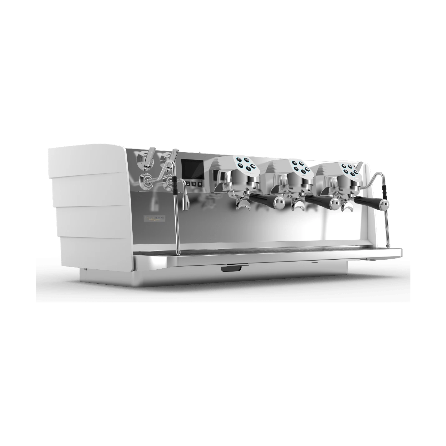 Victoria Arduino Eagle Tempo commercial espresso machine close-up, serviced by Grajqevci in Toronto and the GTA.